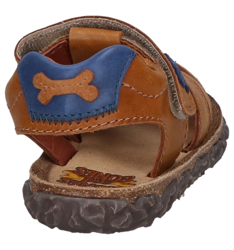 STONES and BONES Natan Blauwe Sandalen in leer (267296)