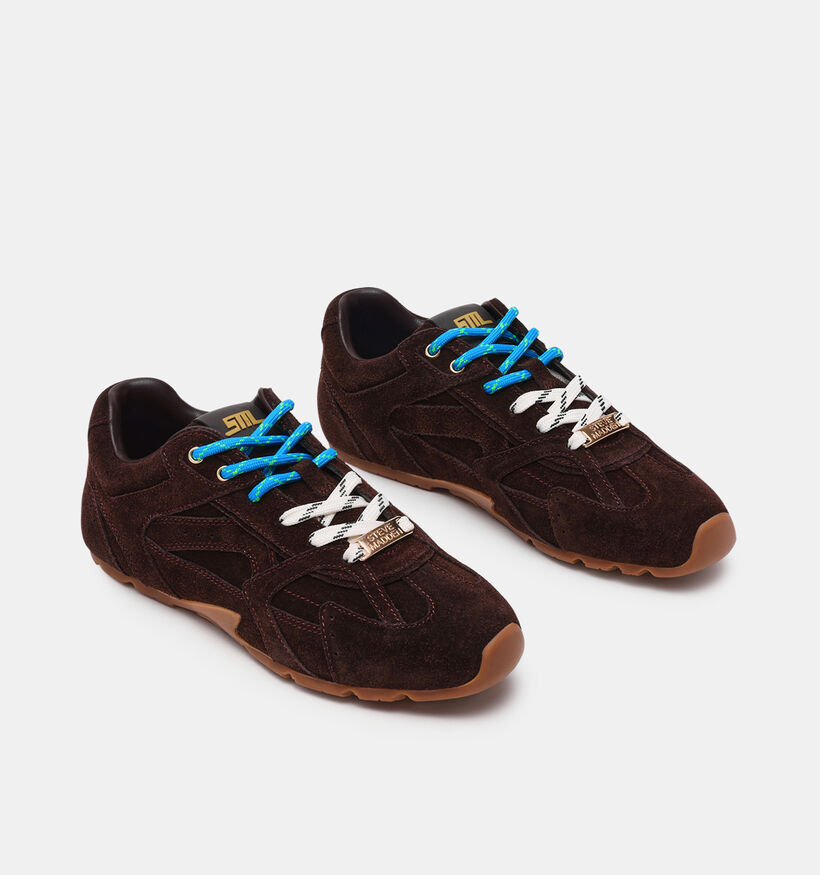 Steve Madden Asiel Donkerbruine Sneakers voor dames (378167)