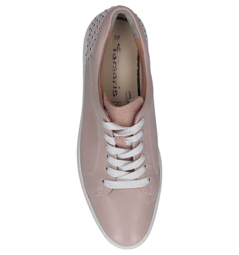 Tamaris Baskets basses en Rose clair en cuir (214189)