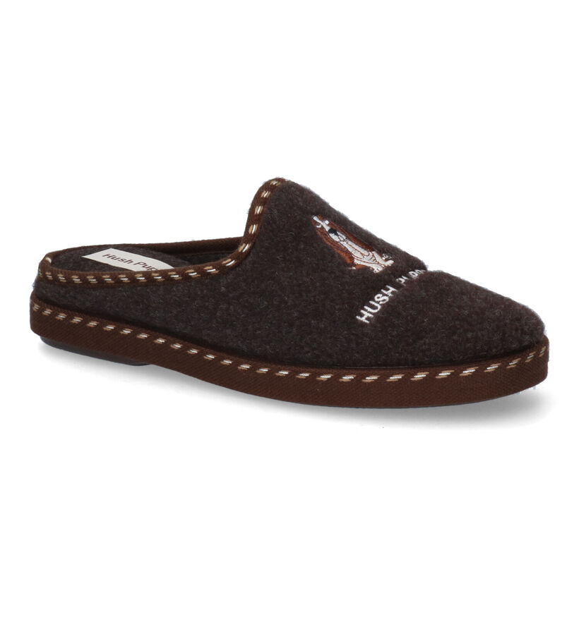 Hush Puppies Deux Pantoufles en Brun pour hommes (346544)