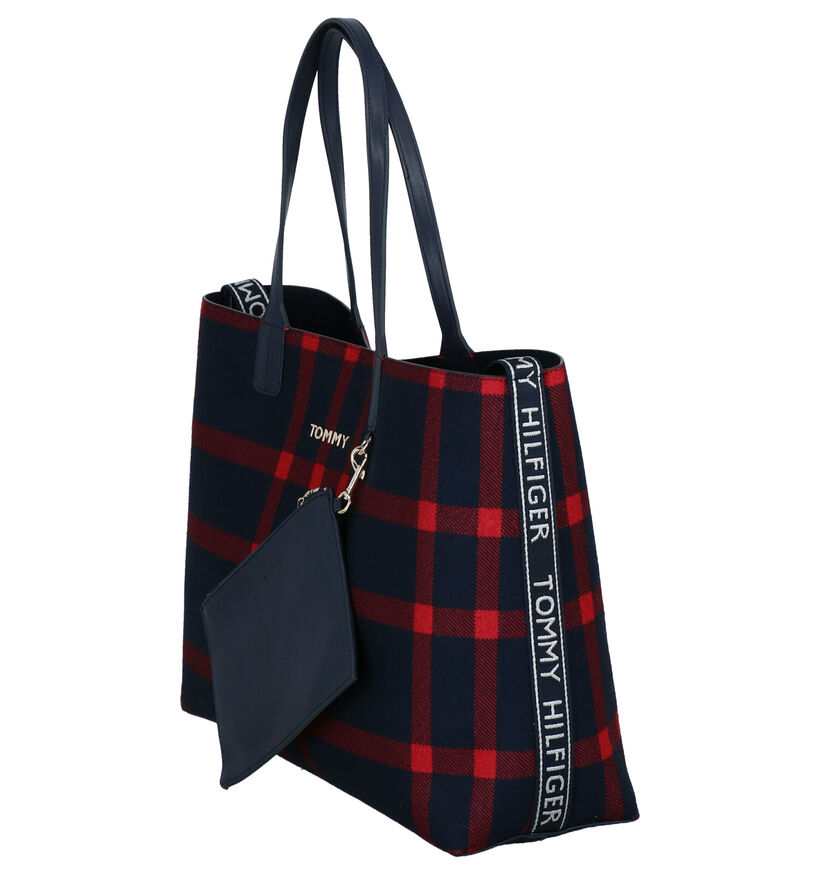Tommy Hilfiger Iconic Tommy Tote Blauwe Shopper in stof (257012)