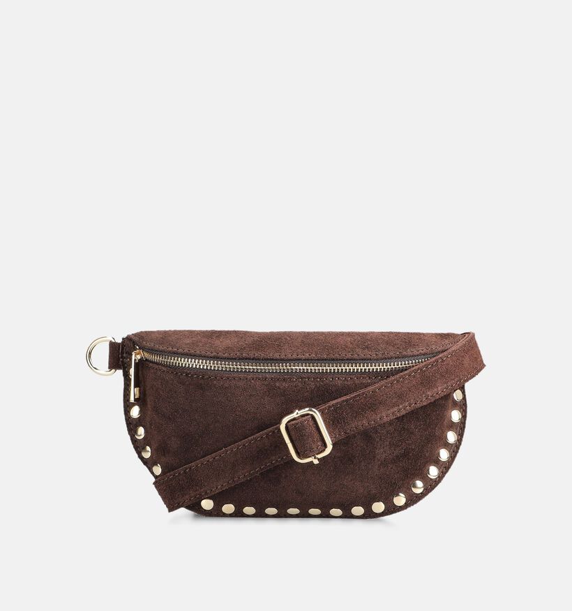 Via Limone Donkerbruine Crossbodytas voor dames (376341)