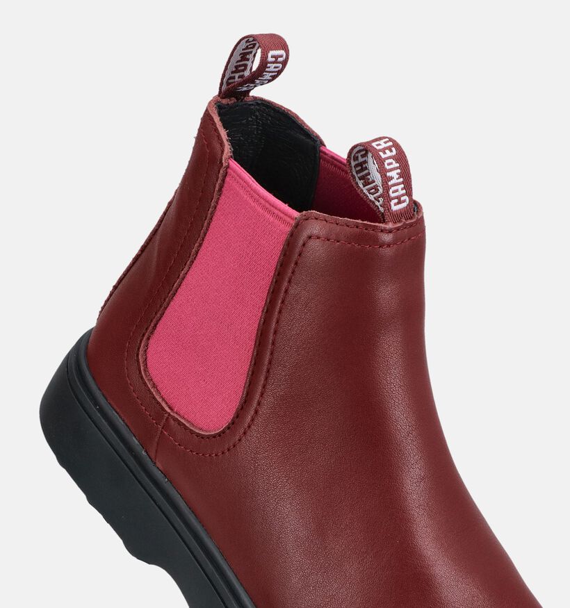 Camper Bordeaux/Roze Chelsea Boots voor meisjes (376127) - geschikt voor steunzolen
