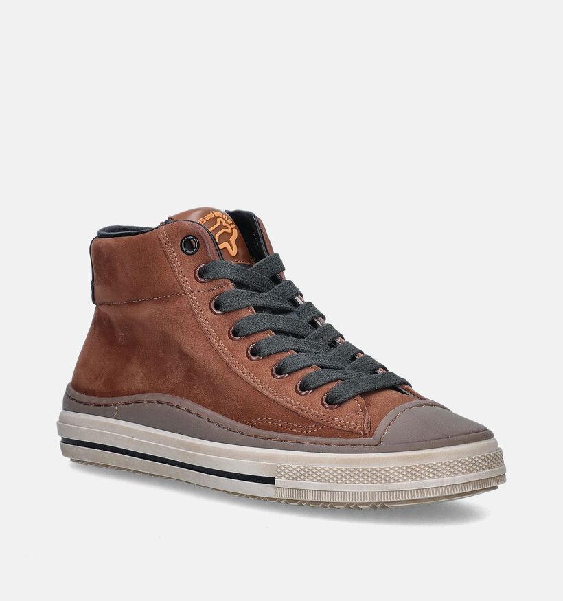 STONES and BONES Ledot Cognac Bottines voor jongens (345965) - geschikt voor steunzolen