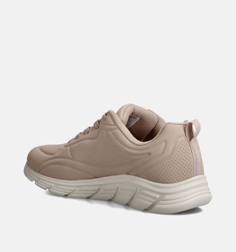 Skechers BOBS Sport Flex Baskets en Beige pour femmes (361039) - pour semelles orthopédiques