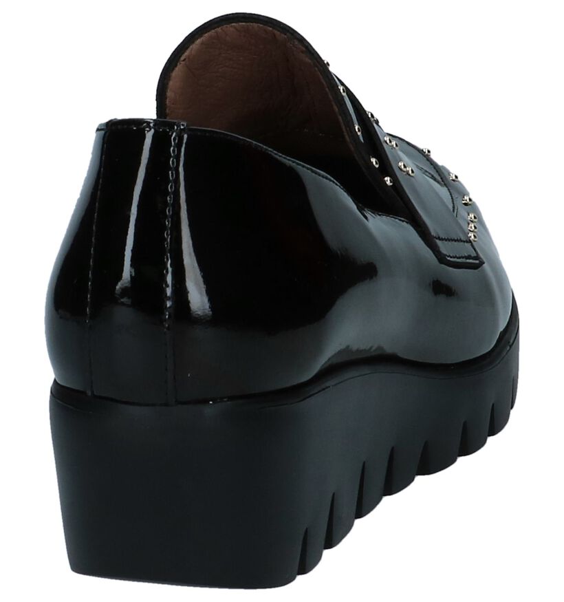 Zwarte Comfortabele Mocassins Wonders in lakleer (232043)