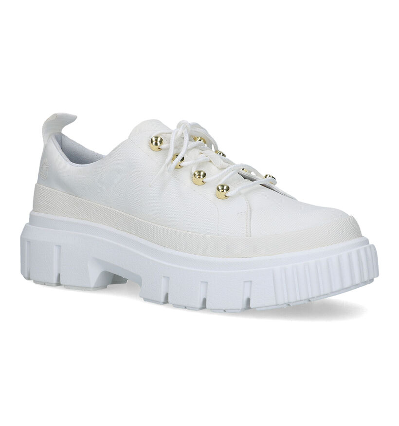 Timberland Greyfield Chaussures à lacets en Blanc pour femmes (320592) - pour semelles orthopédiques