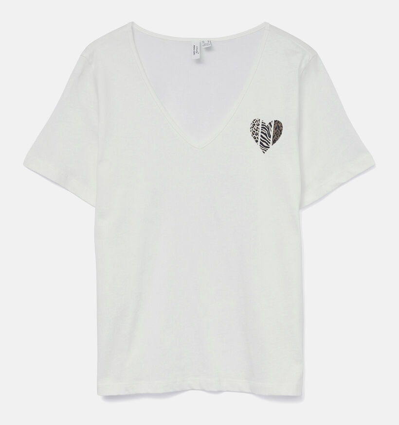 Vero Moda Florita Witte T-shirt voor dames (366407)