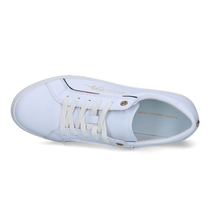 Tommy Hilfiger Baskets casual en Blanc en cuir (333018)