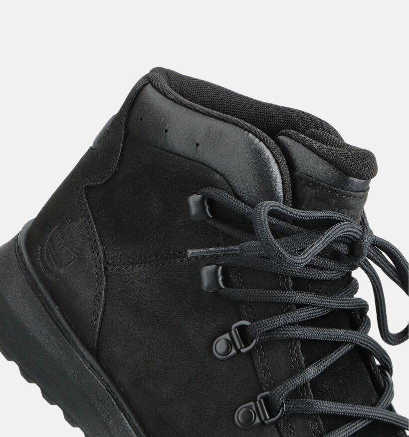 Timberland Hudson Road Mid Chukka Zwarte Veterboots voor heren (360555) - geschikt voor steunzolen