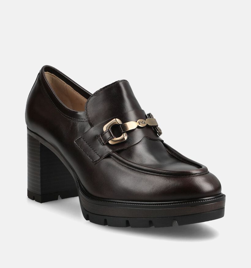 NeroGiardini Donkerbruine Pumps voor dames (379468)