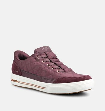Skechers Arch Fit Low Baskets Taupe/Bordeaux