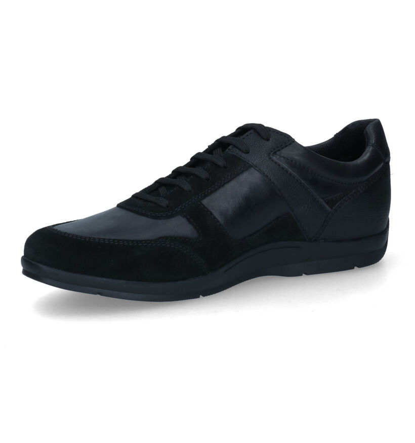 Geox Adrien Zwarte Lage Schoenen in kunstleer (315627)