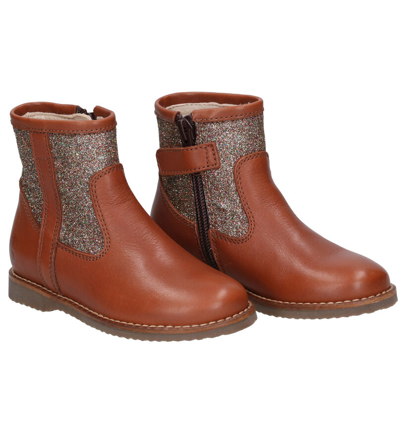 Beberlis Bottes courtes en Cognac pour filles (315678)