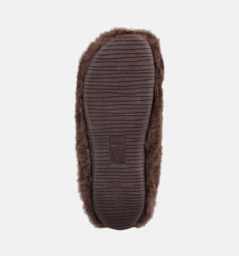 Verbenas York Budapest Donkerbruine Pantoffels voor dames (380877)