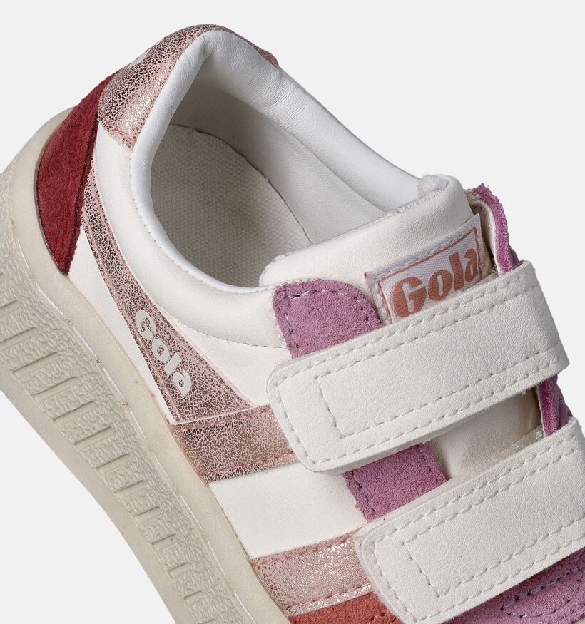 Gola 207 Granslam Quadrant Strap Baskets en Blanc pour filles (352374) - pour semelles orthopédiques