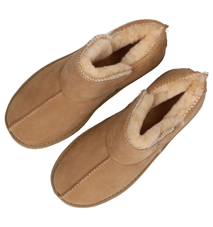Warmbat Willow Kaki Wollen Hoge pantoffels voor dames (330328)