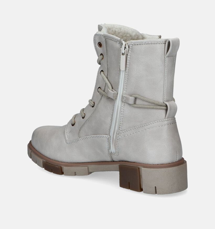 Mustang Ecru Bottines voor dames (347379)
