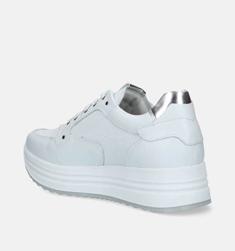 NeroGiardini Baskets casual en Blanc pour femmes (337157) - pour semelles orthopédiques