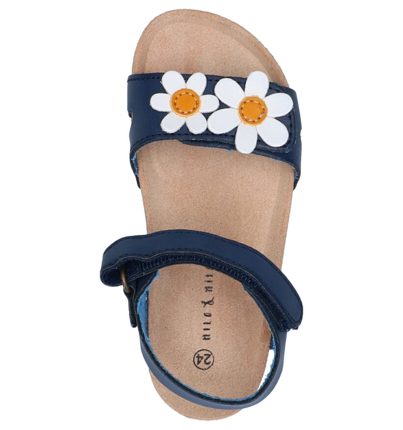 Milo & Mila Blauwe Sandalen in kunstleer (272269)