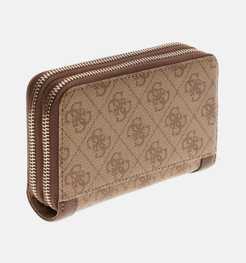 Guess Lindsey Bruine Portemonnee met Rits voor dames (375933)