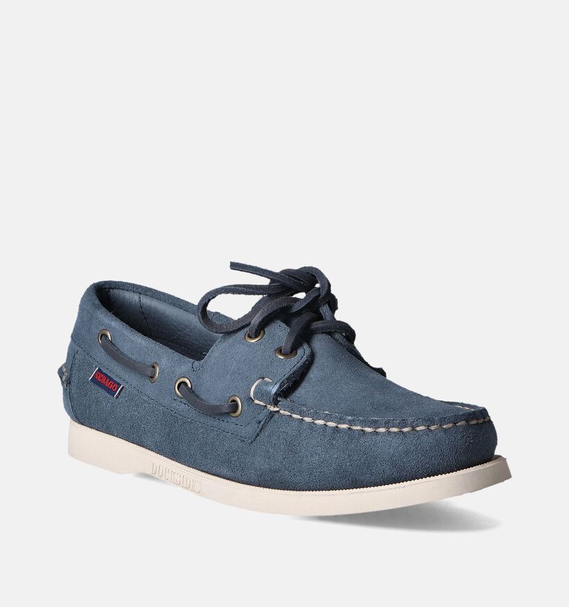 Sebago Portland Flesh out Chaussures bateau en Bleu pour femmes (353689)