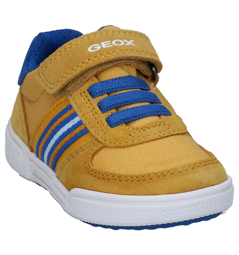 Geox Poseido Baskets en Jaune en nubuck (287080)