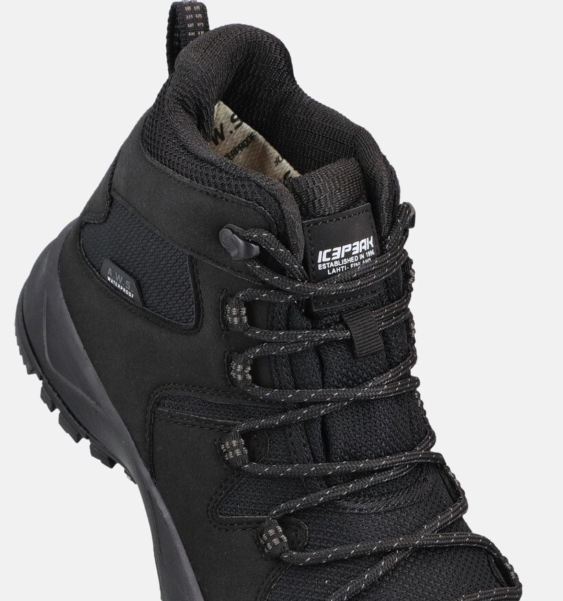Icepeak Ansio Zwarte Wandelschoenen voor dames (374330) - geschikt voor steunzolen