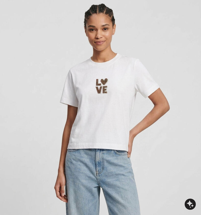 The Shirt Project Love Witte T-shirt voor dames (381887)