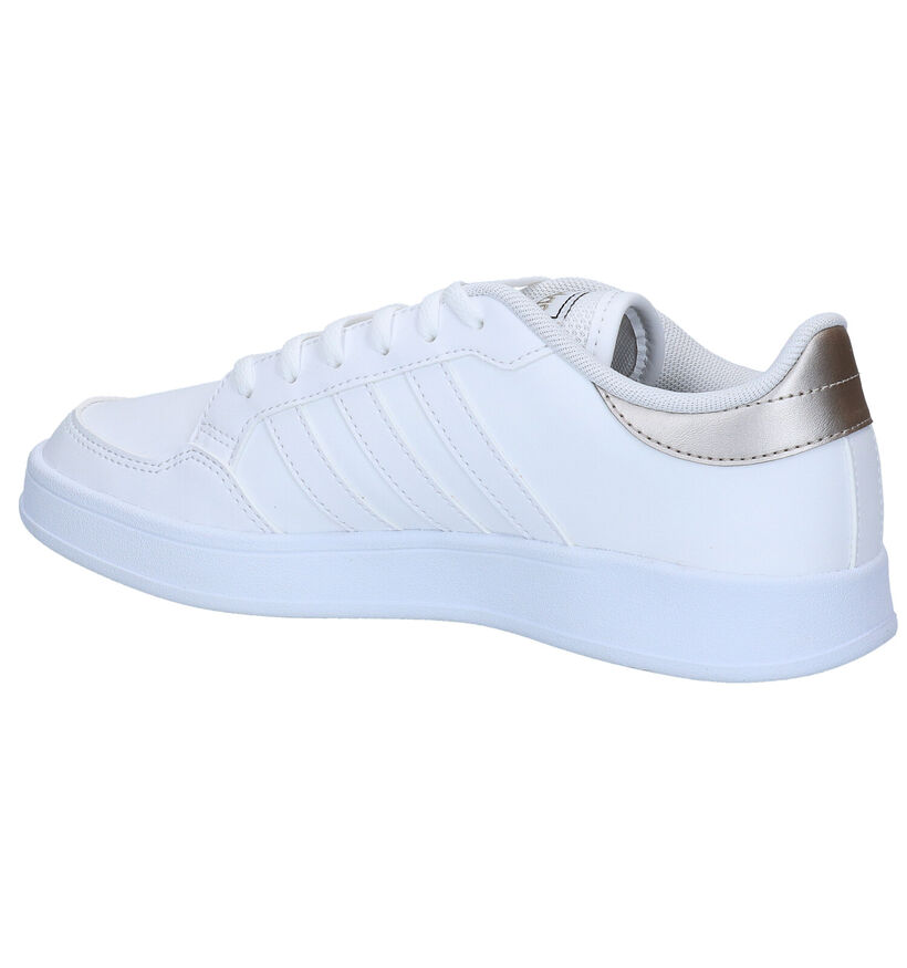 adidas Breaknet Witte Sneakers in kunstleer (290843)