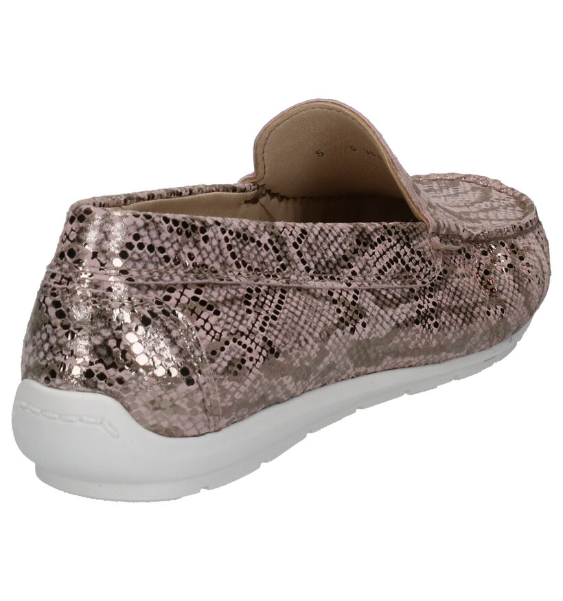 Ara Alabama Mocassins en Rose en cuir (272312)