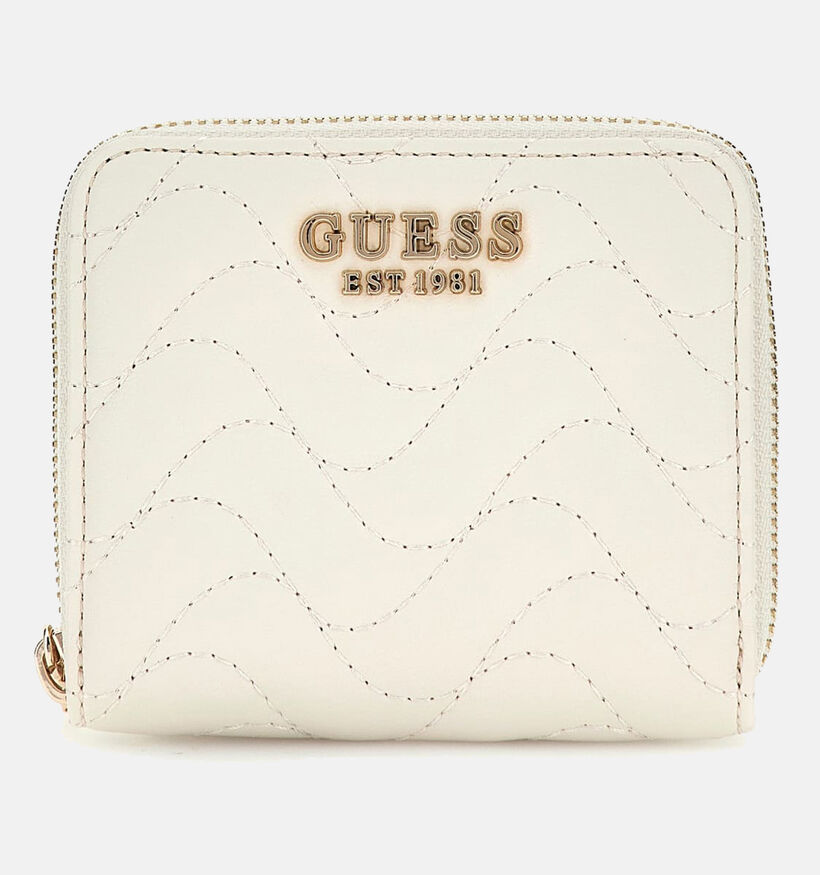 Guess Porte-monnaie zippé en Ecru pour femmes (360068)
