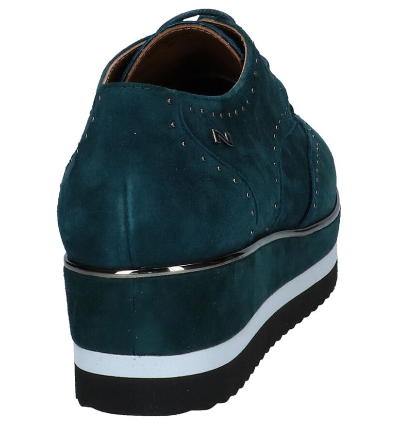 Nathan-Baume Chaussures à lacets en Vert foncé en daim (233094)