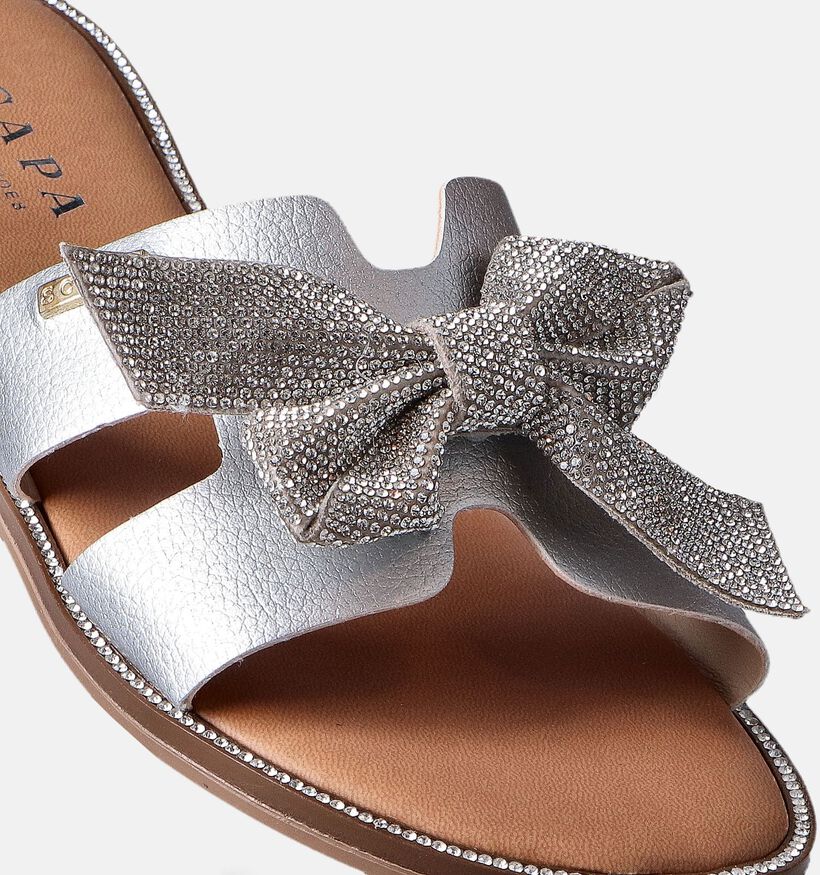 Scapa Nu-pieds plates en Argent pour femmes (355477)
