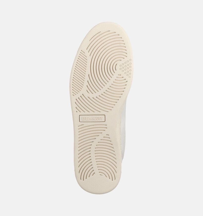 Lyle & Scott Elgin Baskets en Blanc pour hommes (378100) - pour semelles orthop&eacute;diques