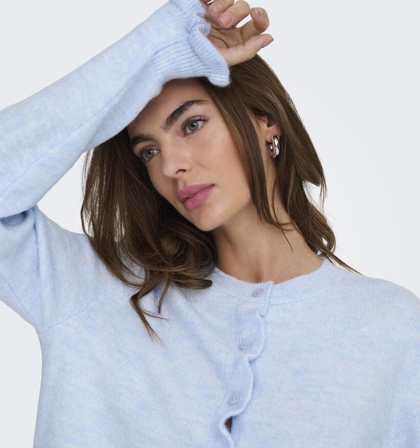 JDY Letty Frill Lichtblauwe Cardigan voor dames (367908)