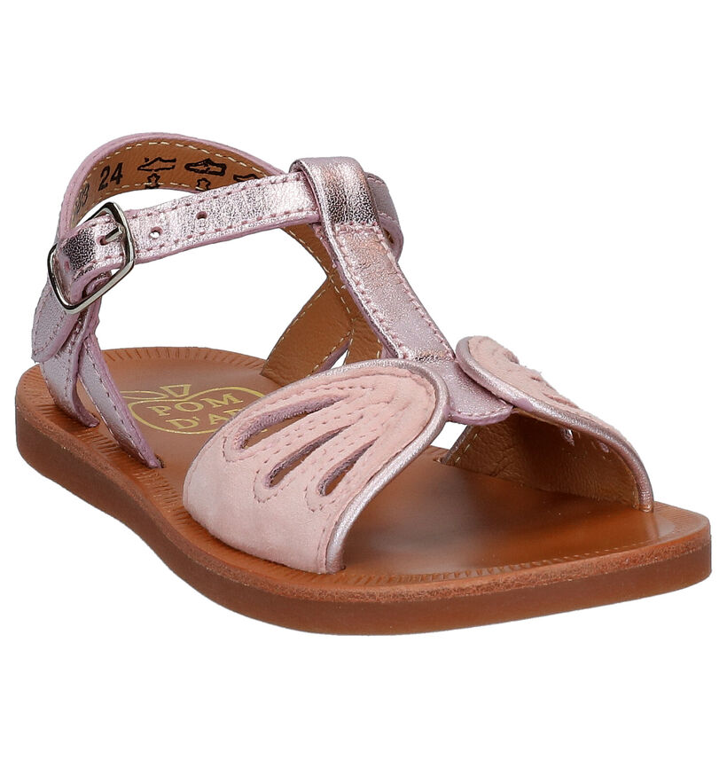 Pom d'Api Plagette Daisy Roze Sandalen in leer (268812)