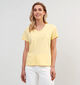 Pieces Miu Geel Basic T-shirt voor dames (357384)