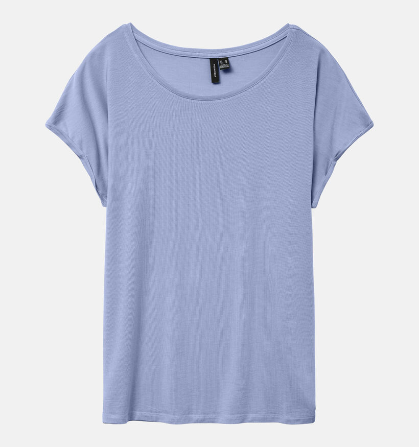 Vero Moda Ava Plain T-shirt en Bleu pour femmes (369422)