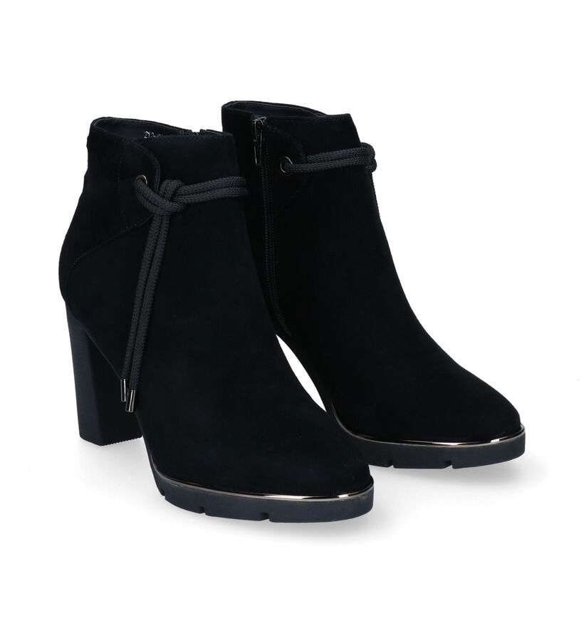 Nathan-Baume Bottines à talons en Noir en nubuck (297775)