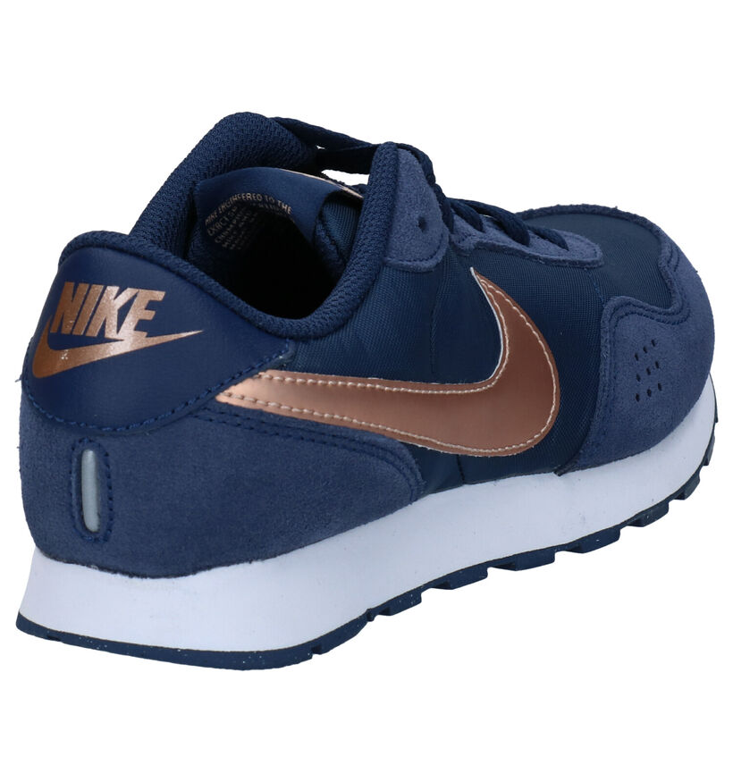 Nike MD Valiant GS Blauwe Sneakers in daim (277530)