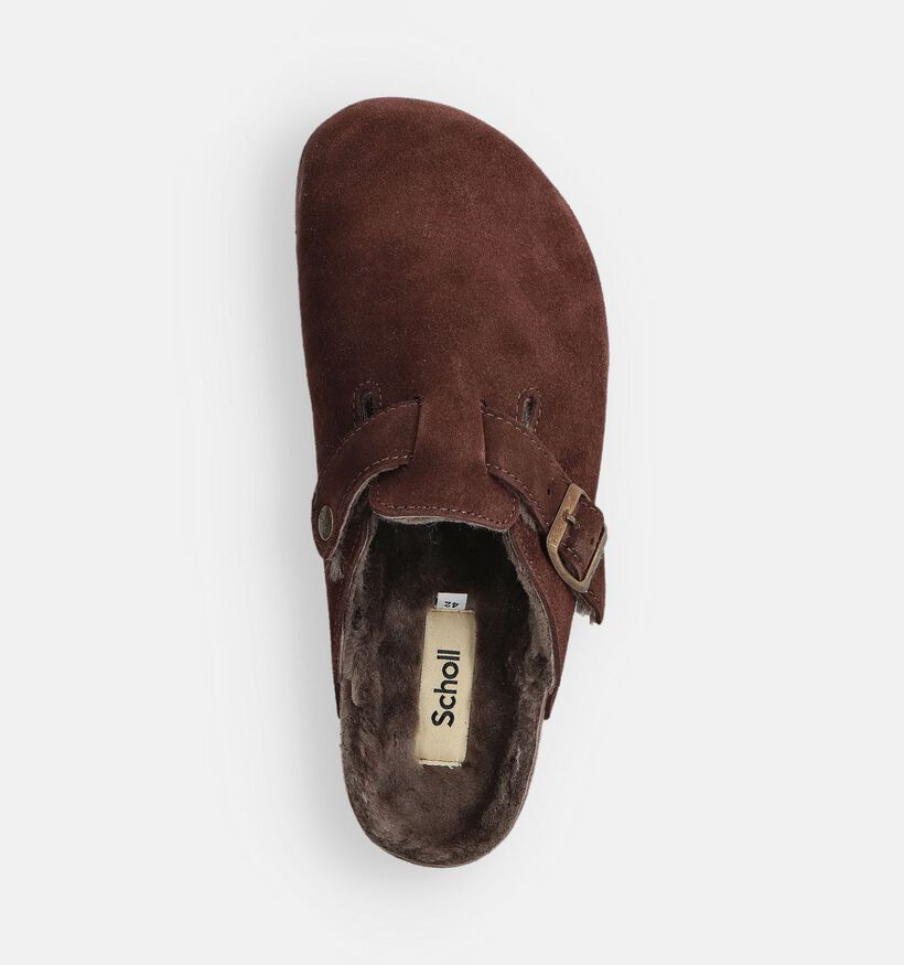 Scholl Olivier Fur Nu-pieds en Marron pour hommes (370645)