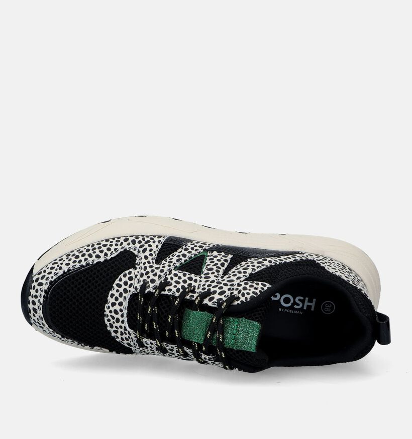 Poelman Baskets casual en Noir pour femmes (332737)
