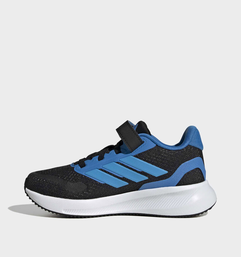 adidas Runfalcon 5 Zwarte/Blauwe Sneakers voor jongens, meisjes (366709) - geschikt voor steunzolen