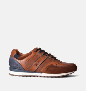 Veterschoenen cognac