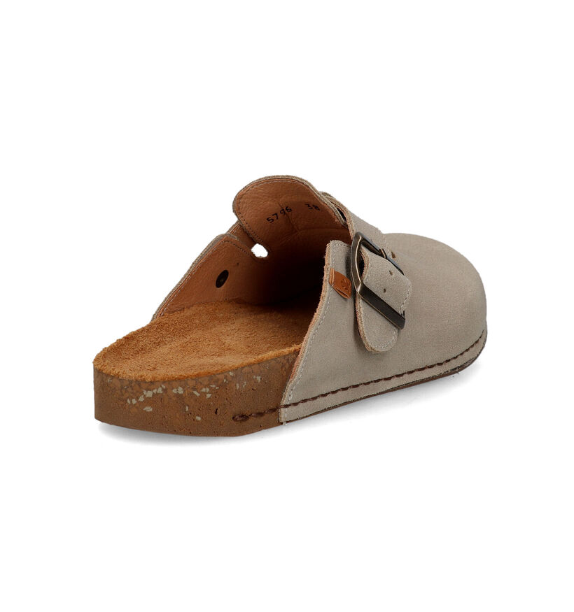 El Naturalista Balance Beige Slippers in daim (323961)