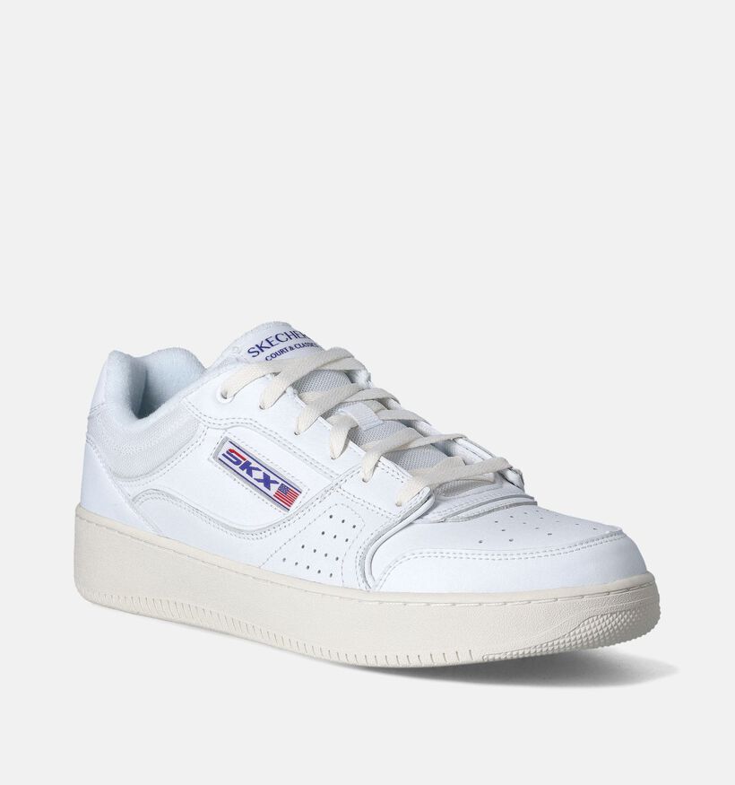 Skechers Sport Court 2.0 Witte Sneakers voor heren (351879) - geschikt voor steunzolen