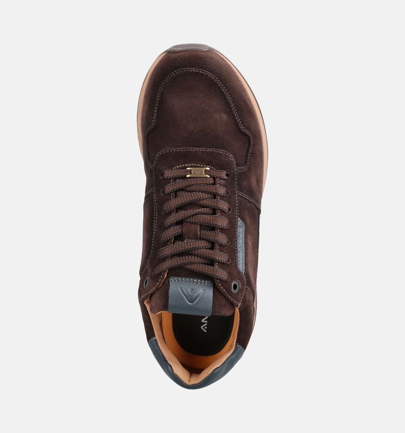 Ambitious Slow Chaussures plates en Brun fonc&eacute; pour hommes (381292) - pour semelles orthop&eacute;diques