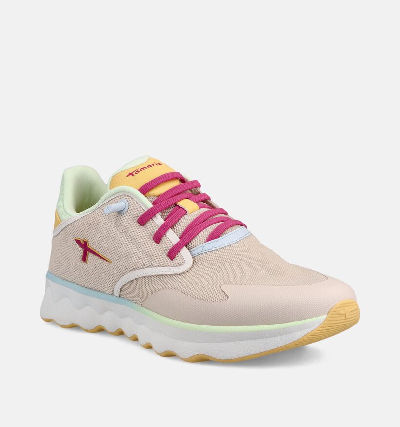 Tamaris Lichtbeige Sneakers voor dames (367637) - geschikt voor steunzolen