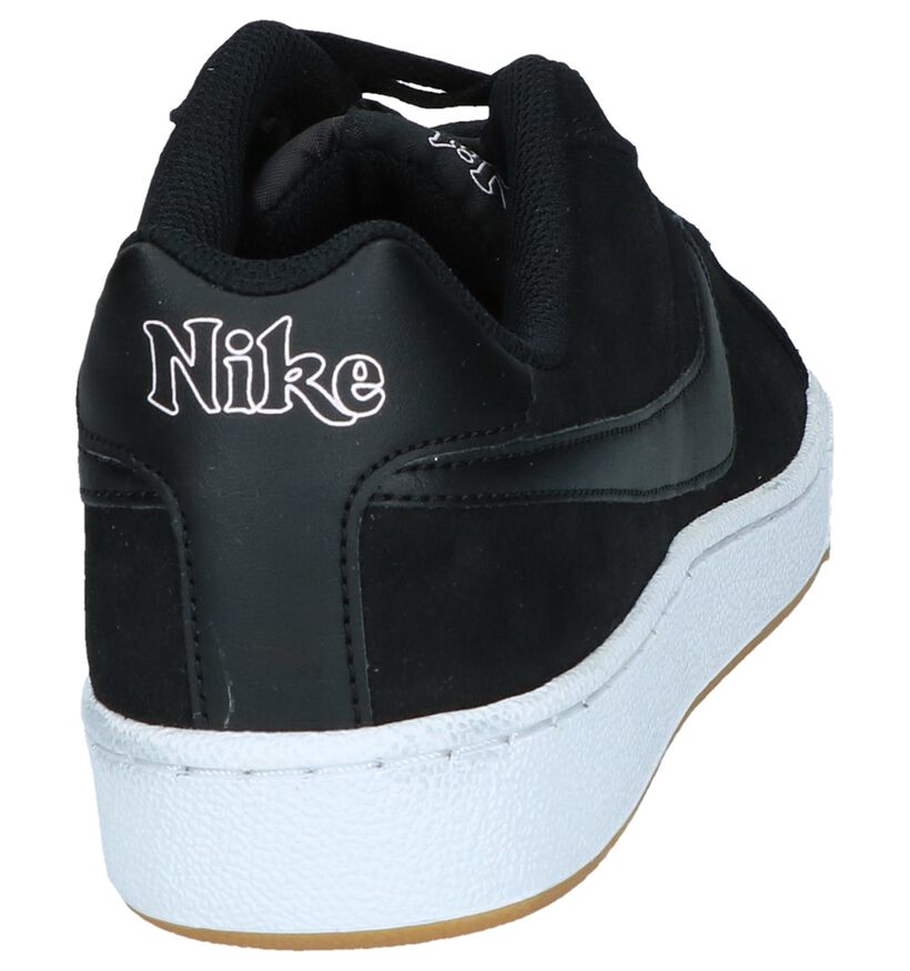 Nike Court Royale Baskets basses en Noir en daim (237862)